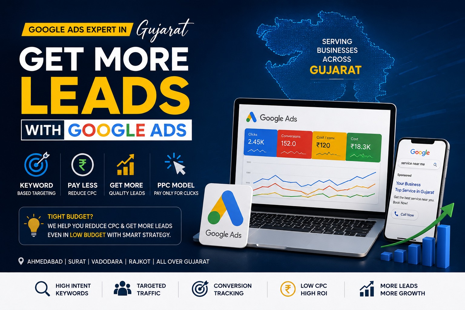 Google Ads Expert in Gujarat | Get More Leads with PPC & AI