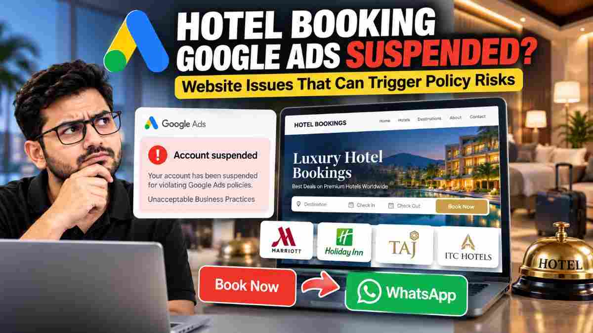 Google Ads Suspended for Unacceptable Business Practices? Hotel Booking Website Audit & Key Issues